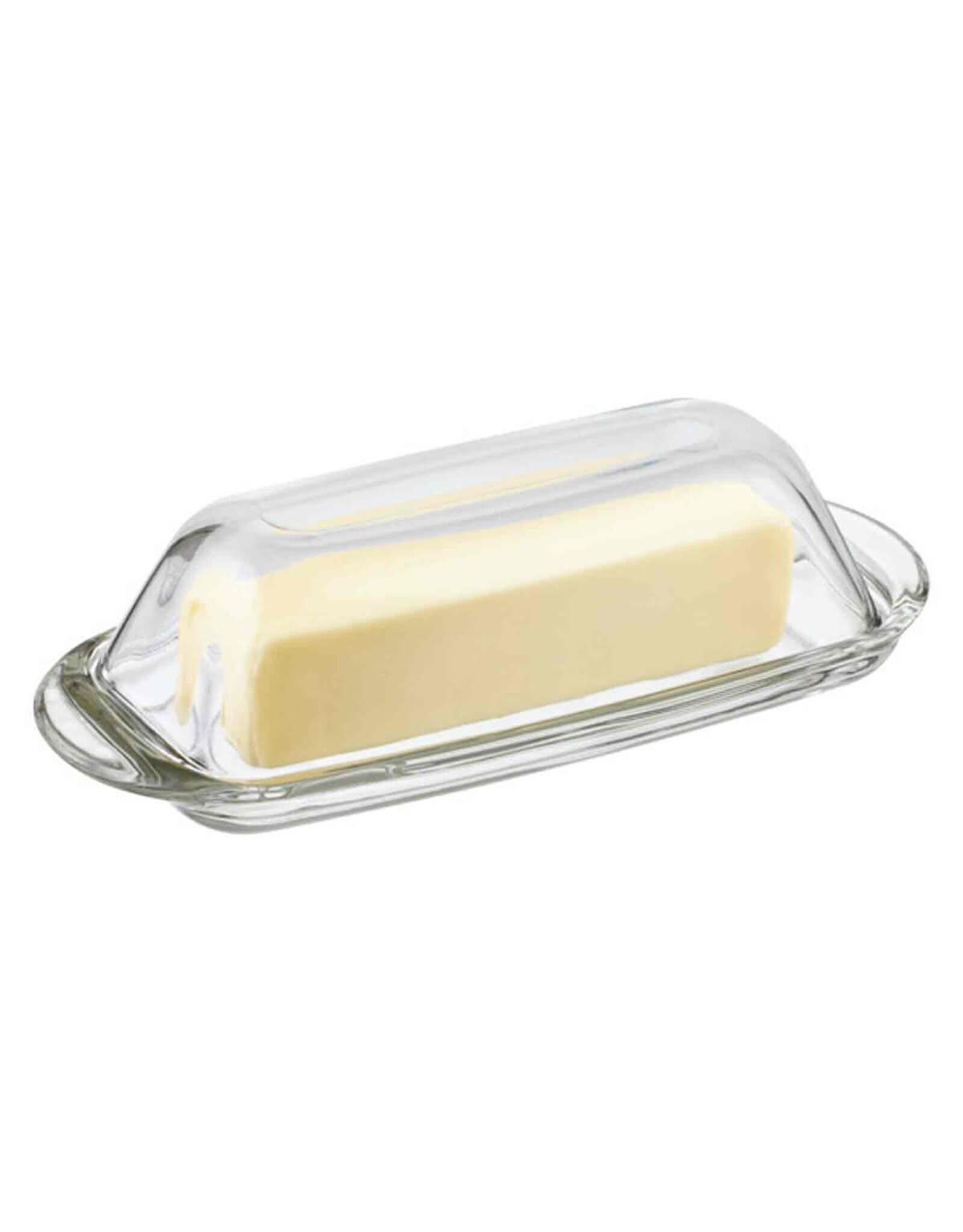 TableCraft Butter Dish Smooth Glass Single Stick