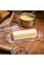 TableCraft Butter Dish Smooth Glass Single Stick