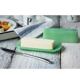 TableCraft Jadeite Glass Butter Dish