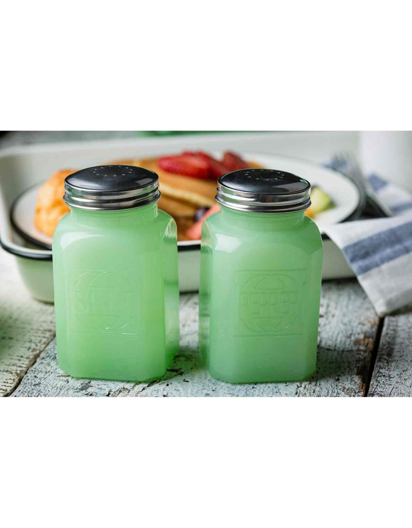 TableCraft Jadeite Glass Salt Shaker 6oz