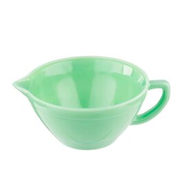 TableCraft Jadeite Glass Mixing Bowl with Spout 1.25qt