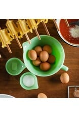 TableCraft Jadeite Glass Mixing Bowl with Spout 1.25qt