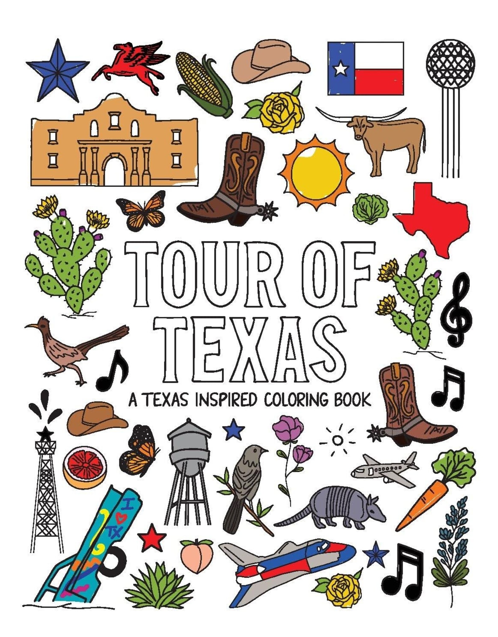 Tour of Texas Coloring Book