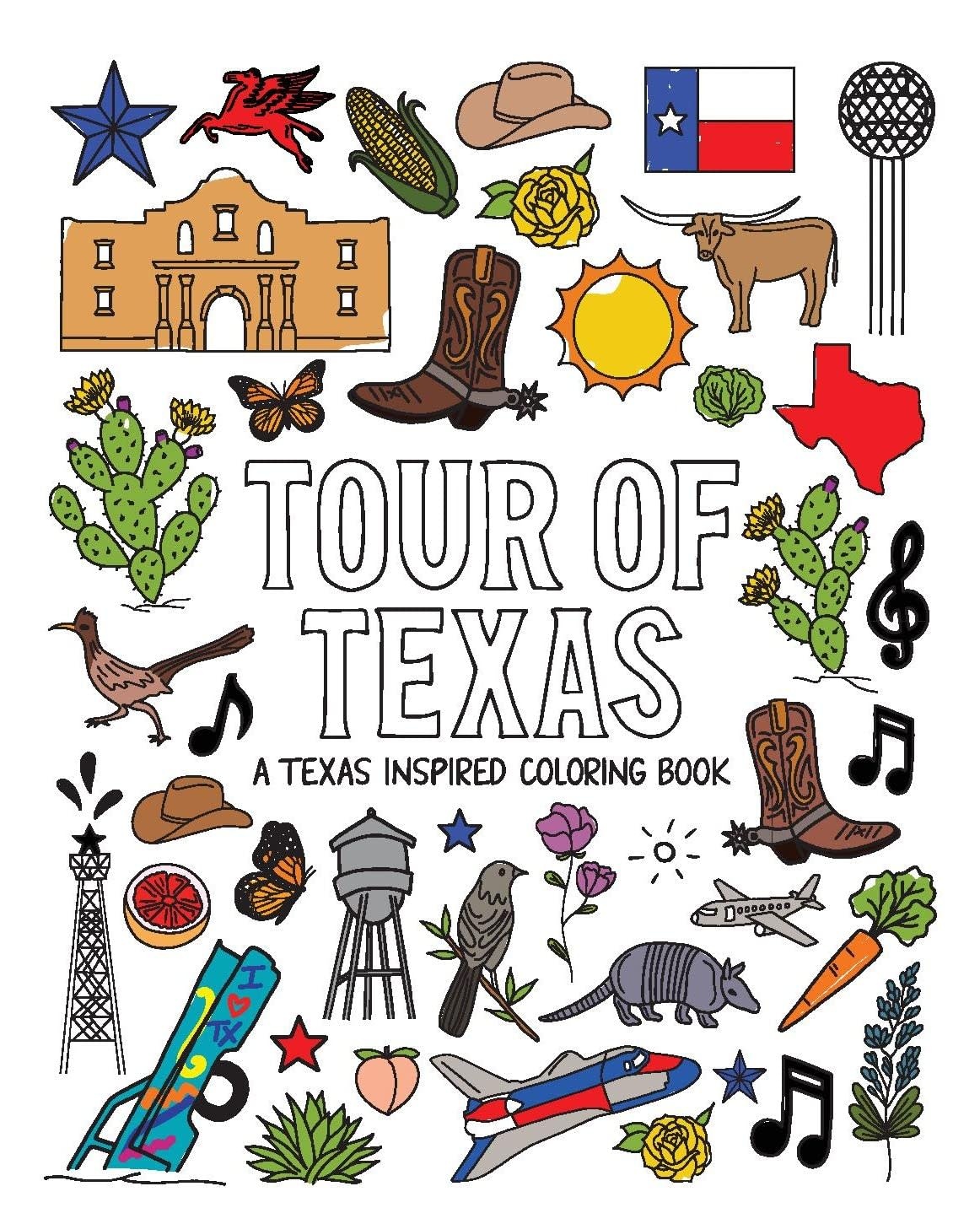 Tour of Texas Coloring Book - Blanton-Caldwell