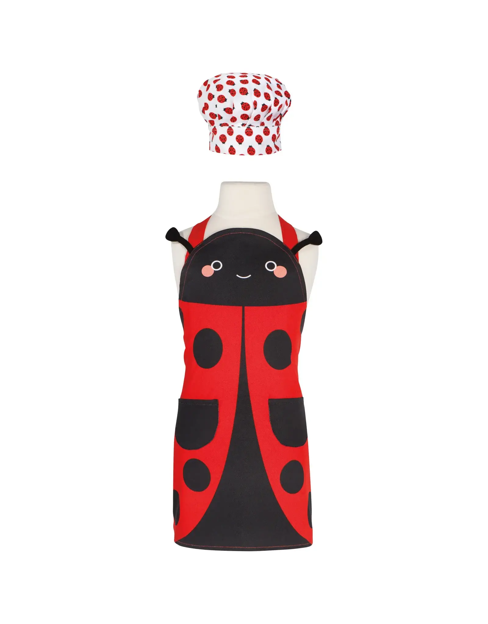 Daydream Ladybug Kids Apron Hat Set Of 2