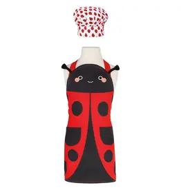 Daydream Ladybug Kids Apron Hat Set Of 2