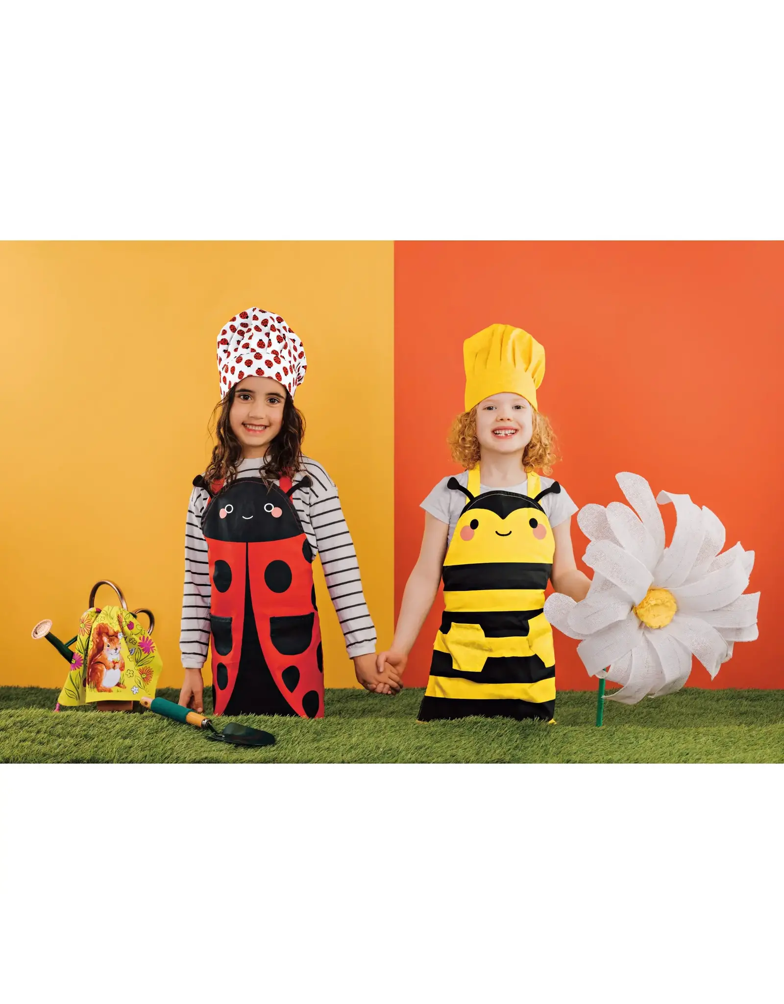 Daydream Ladybug Kids Apron Hat Set Of 2