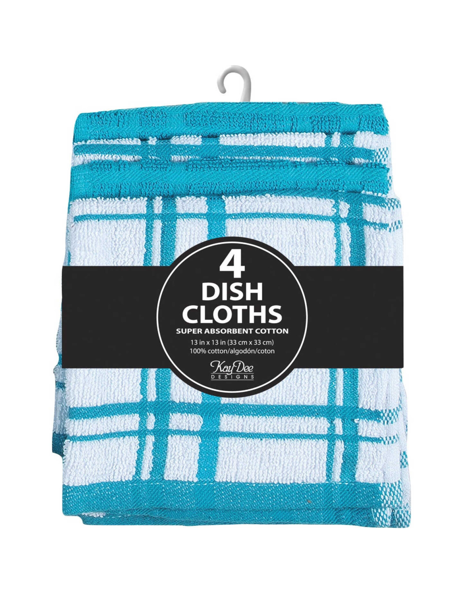4 Dish Cloths Peacock