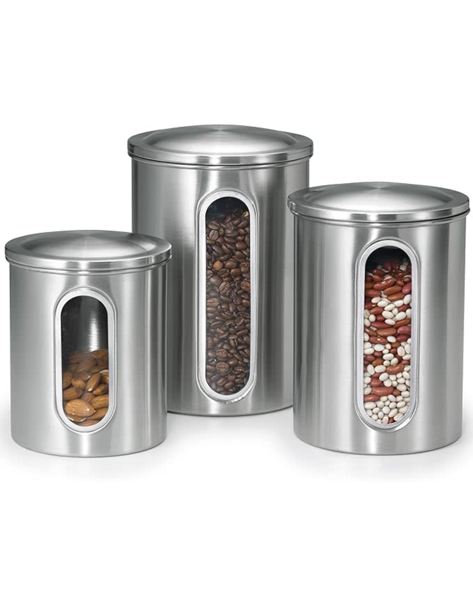 Stainless Steel Canisters - 3 Piece