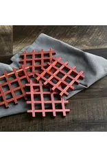 Pakka Red Coaster Set-4Pc