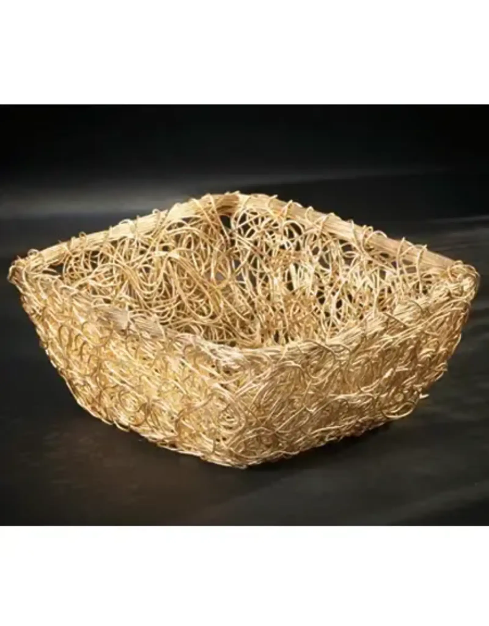 Gilded Twist Square Basket