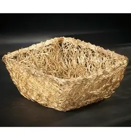 Gilded Twist Square Basket