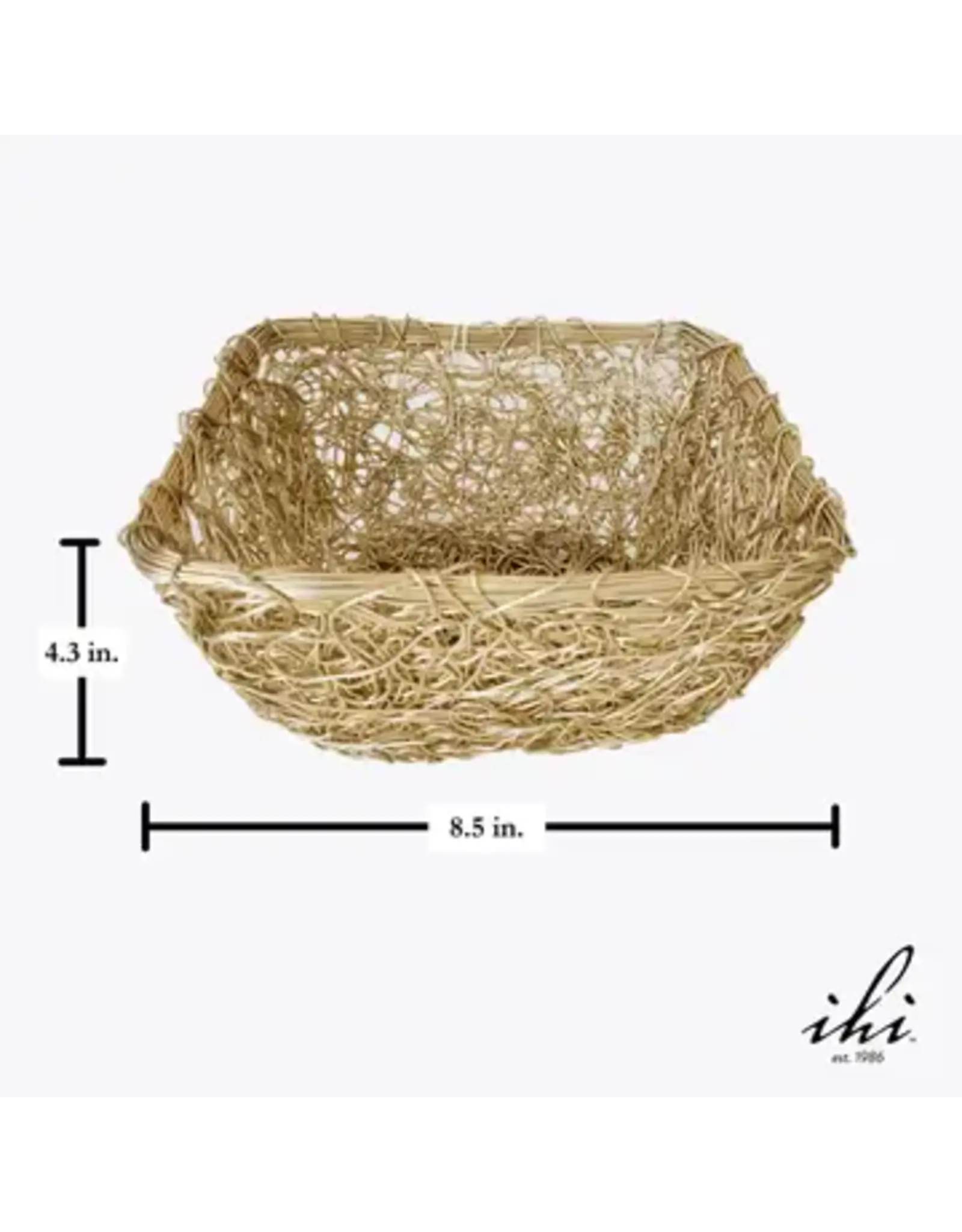 Gilded Twist Square Basket