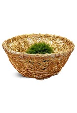 Gilded Round Twist Basket 9"