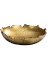 Gilded Torn Texture Bowl 9"