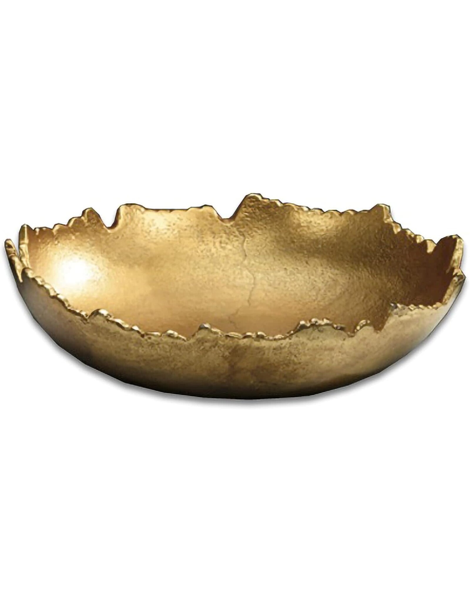 Gilded Torn Texture Bowl 9"