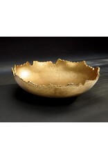 Gilded Torn Texture Bowl 9"