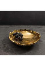 Gilded Torn Texture Bowl 9"