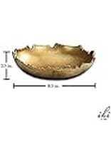 Gilded Torn Texture Bowl 9"