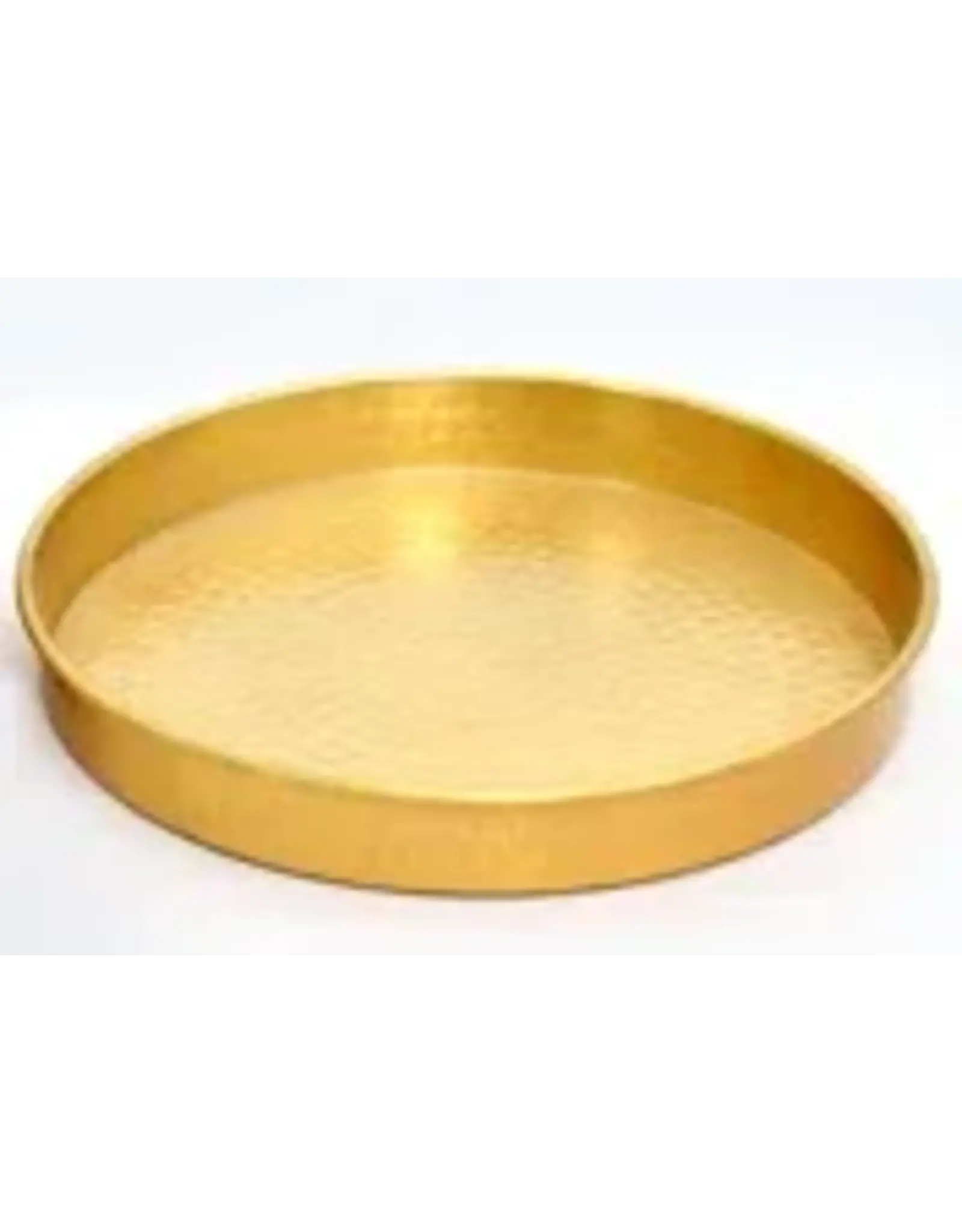 Gold Round Tray 14"
