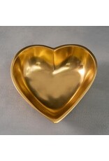 Polished Gold Heart Bowl Large