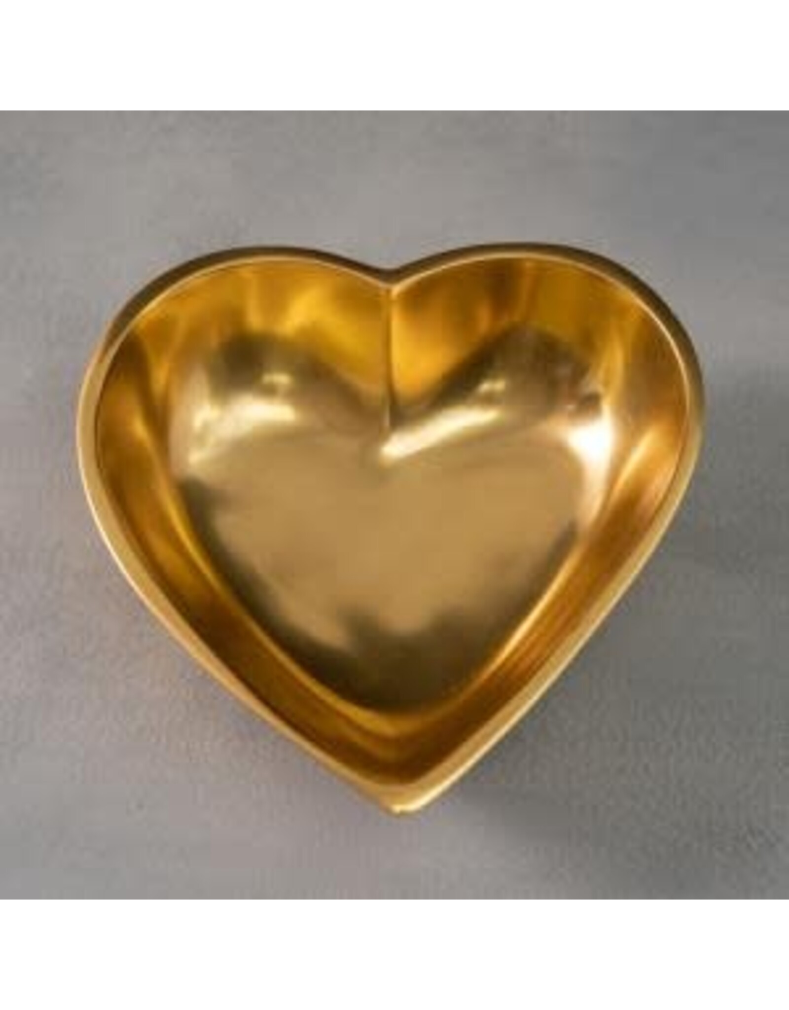 Polished Gold Heart Bowl Large