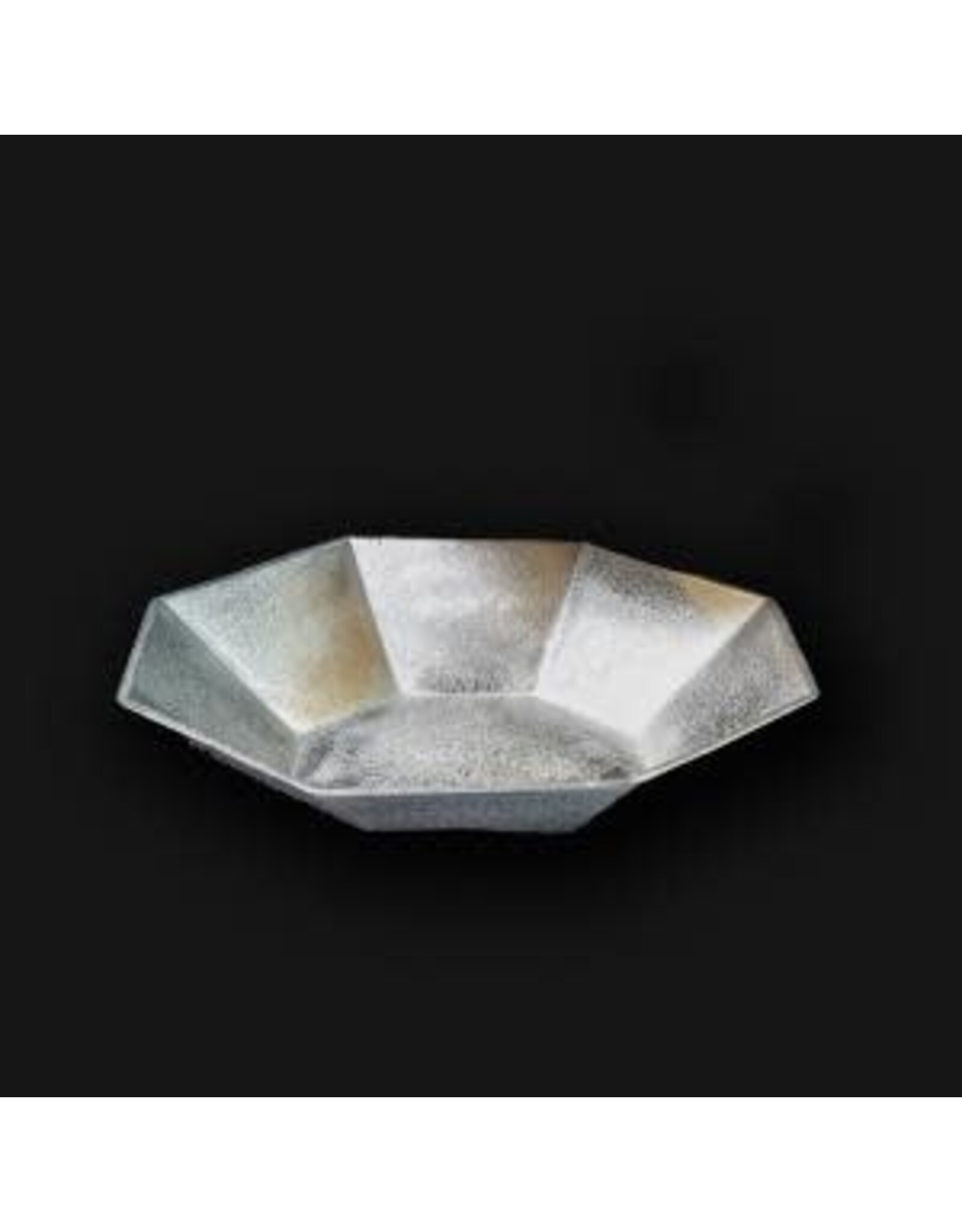 Textured Aluminum Octagon Bowl 13"
