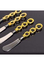 Gold Chain Handle Spreaders 4-Pc