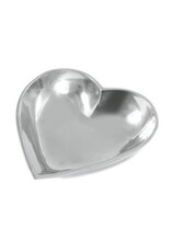 Polished Aluminum Heart-Shaped Bowl