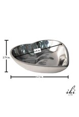 Polished Aluminum Heart-Shaped Bowl