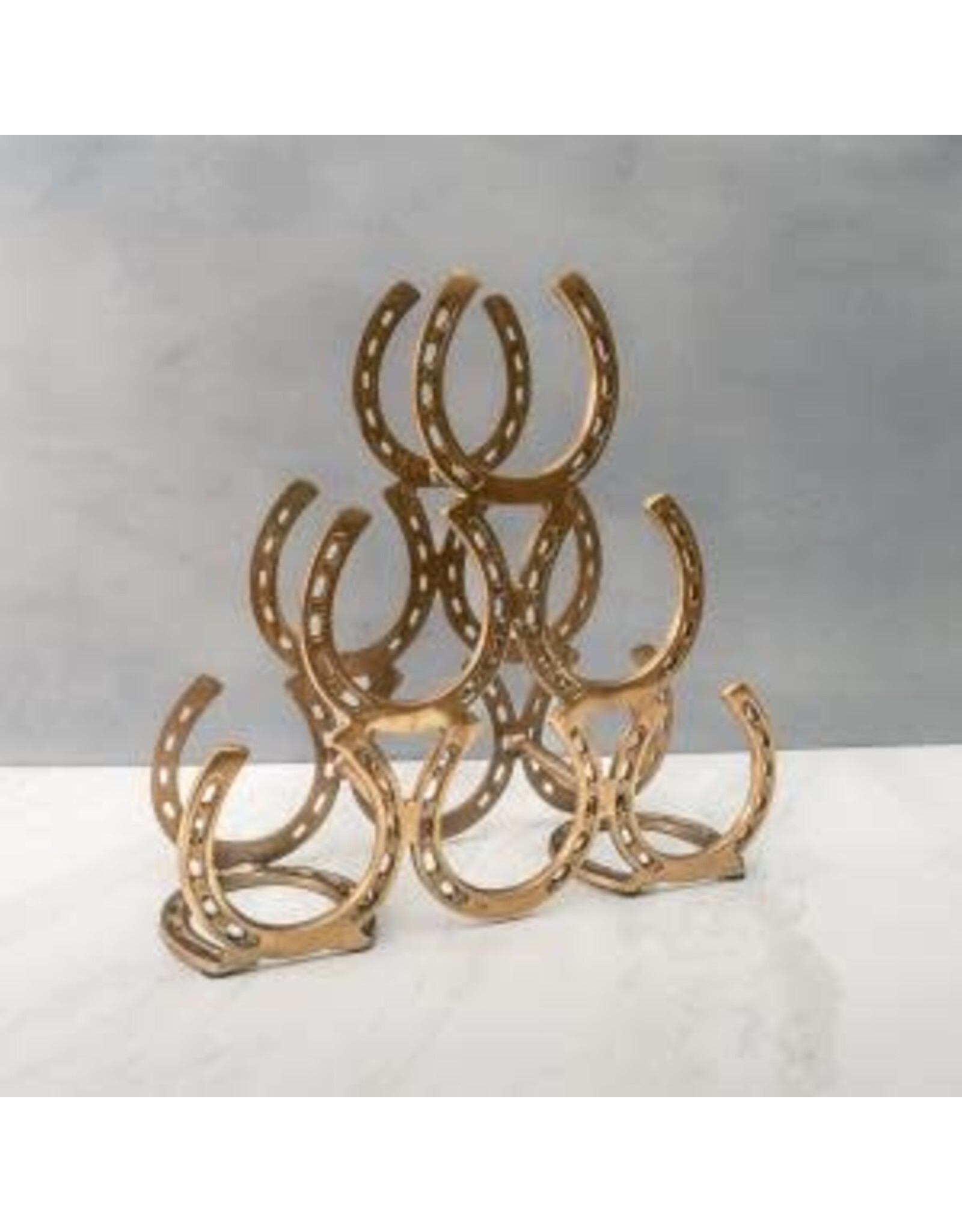 Stacked Horseshoe Wine Rack