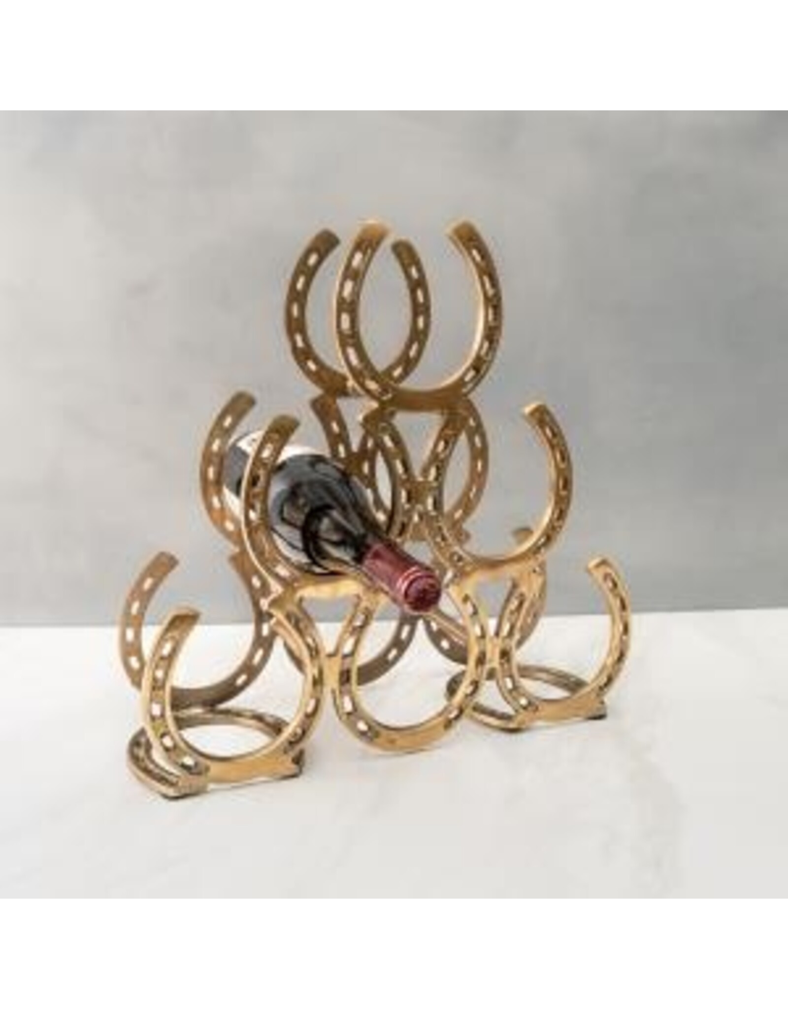 Stacked Horseshoe Wine Rack