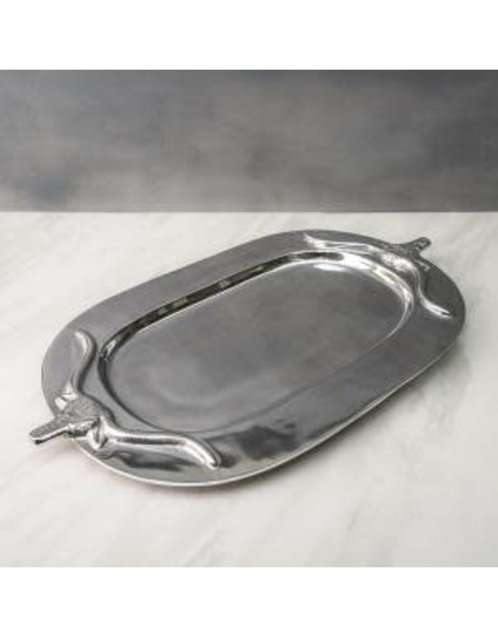 Silver Bull Tray Oval