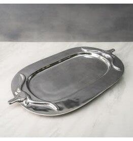 Silver Bull Tray Oval