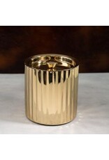 Golden stainless Steel Fluted Ice Bucket