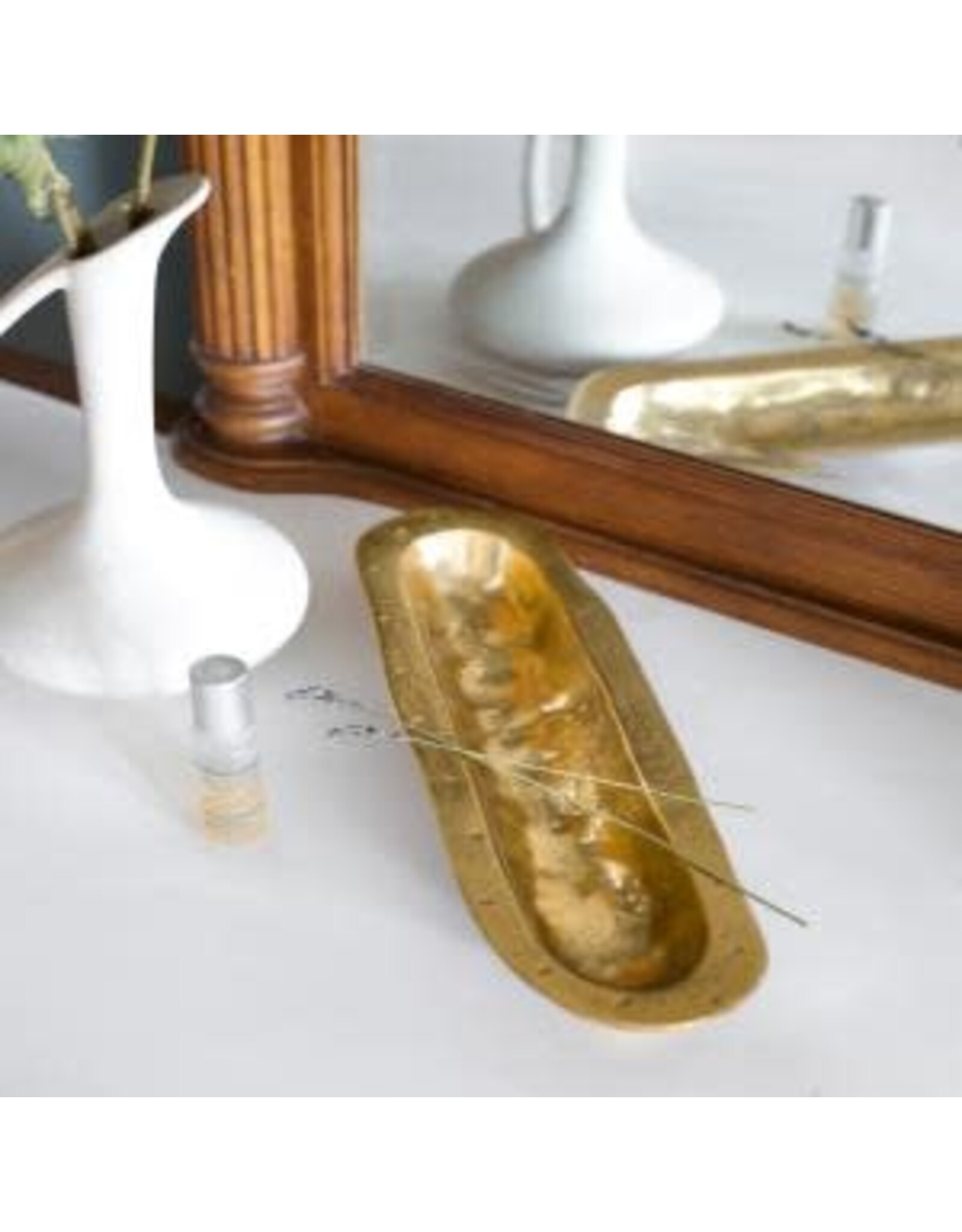 Gold Gilded Free Form Cracker Tray