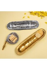 Gold Gilded Free Form Cracker Tray