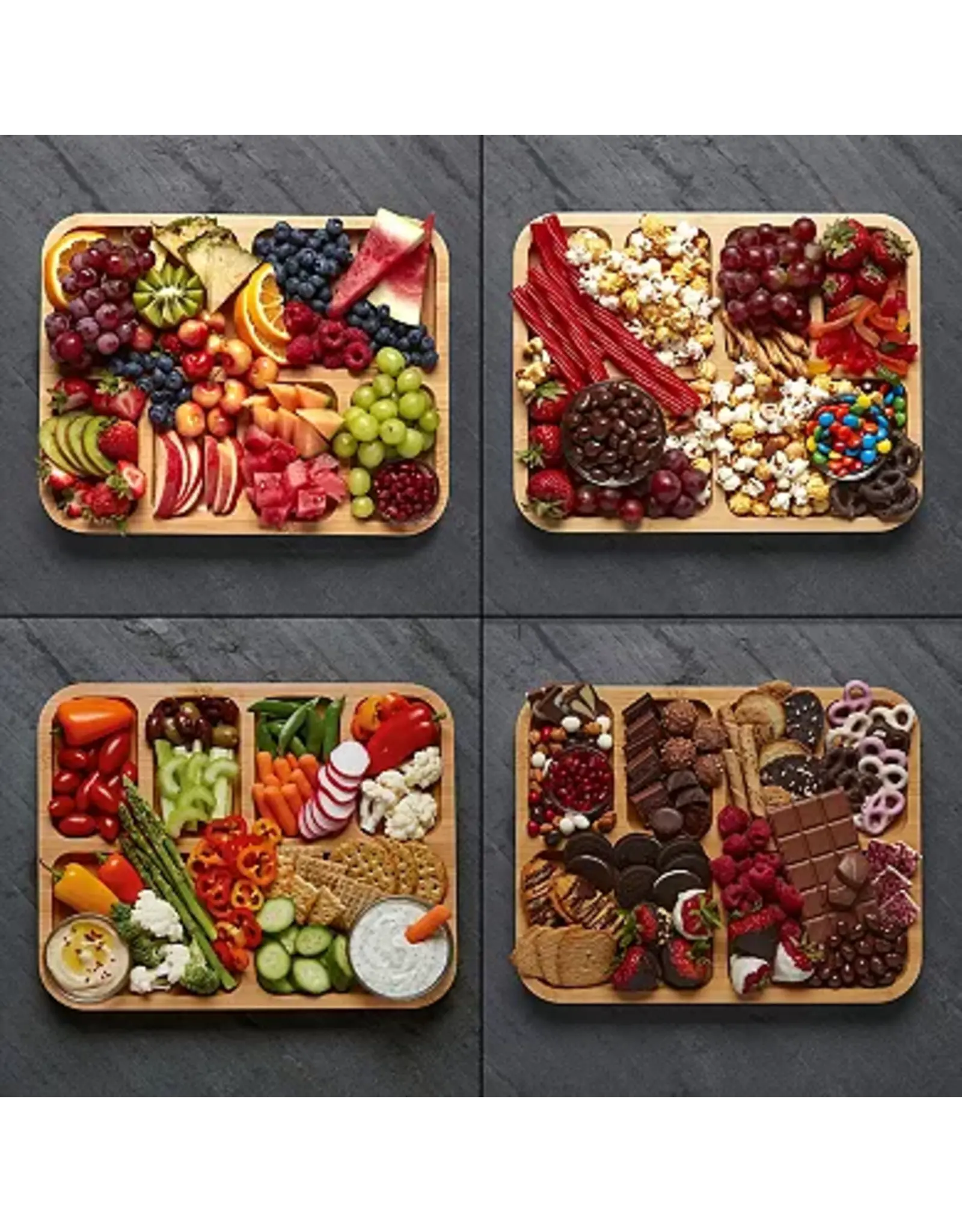 Farberware Build-A-Board Cutting Board with Compartments  11"x14"
