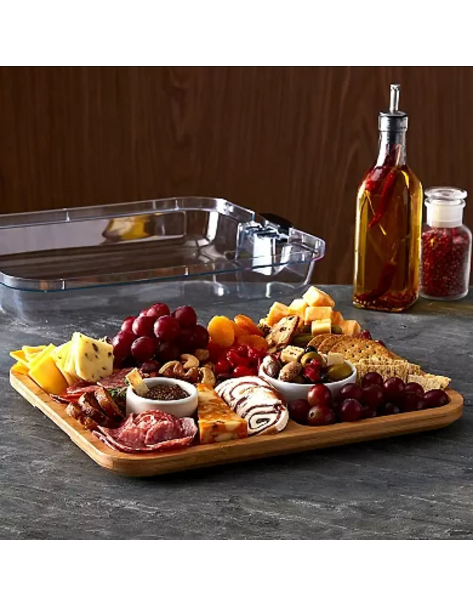 Farberware Build-A-Board Cutting Board with Compartments  11"x14"