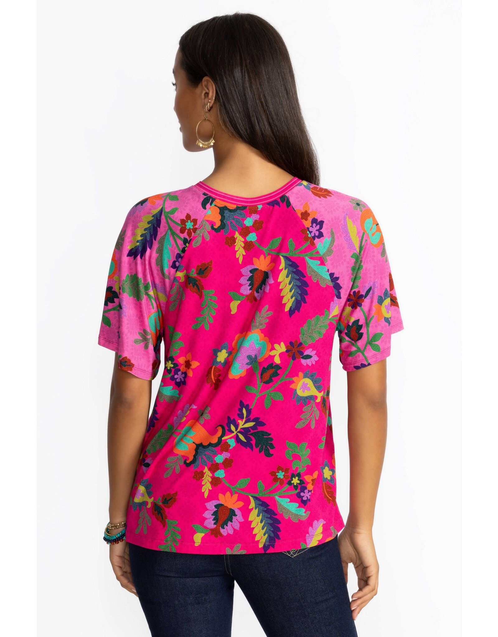 Johnny Was Johnny Was The Janie Favorite Flutter Raglan Sleeve Top