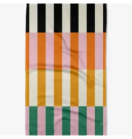Geometry Stacked Stripes  Kitchen Tea Towel