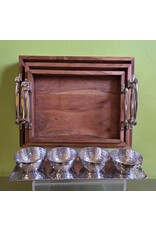 Aluminum Tray with Bowls 5-Pc