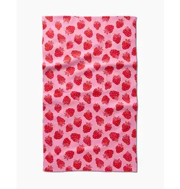 Geometry Strawberry Fields Kitchen Tea Towel