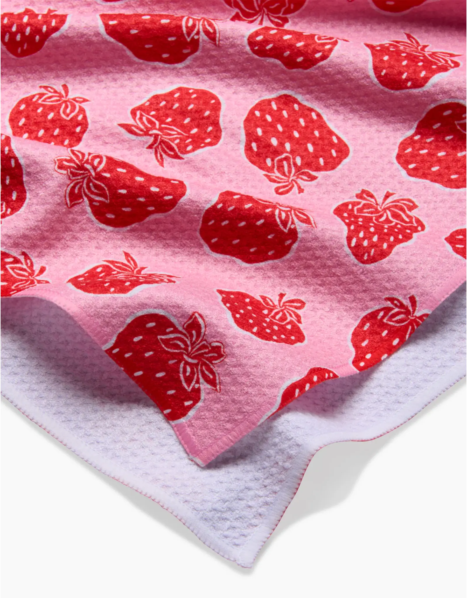 Geometry Strawberry Fields Kitchen Tea Towel