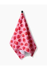 Geometry Strawberry Fields Kitchen Tea Towel