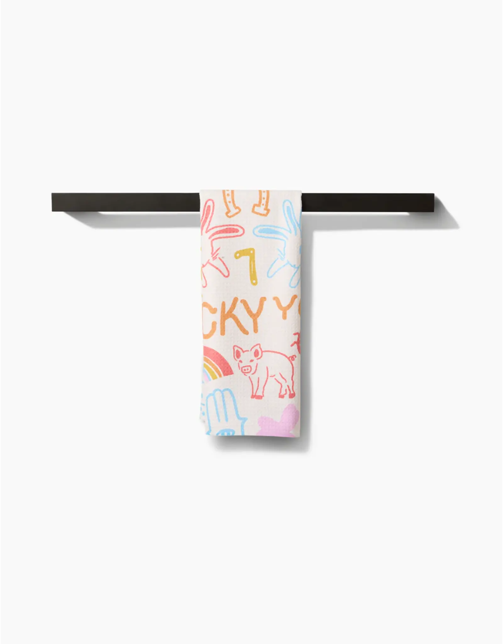 Geometry Lucky You Kitchen Tea Towel
