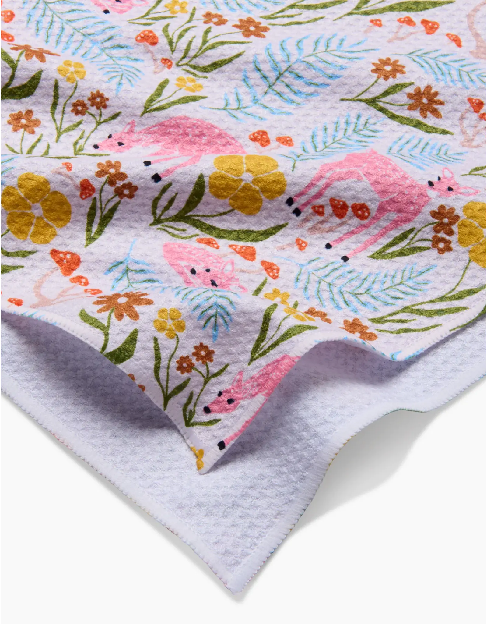 Geometry Fern and Fawn Kitchen Tea Towels