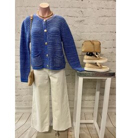 Melania Proper Crop Sweater Jacket