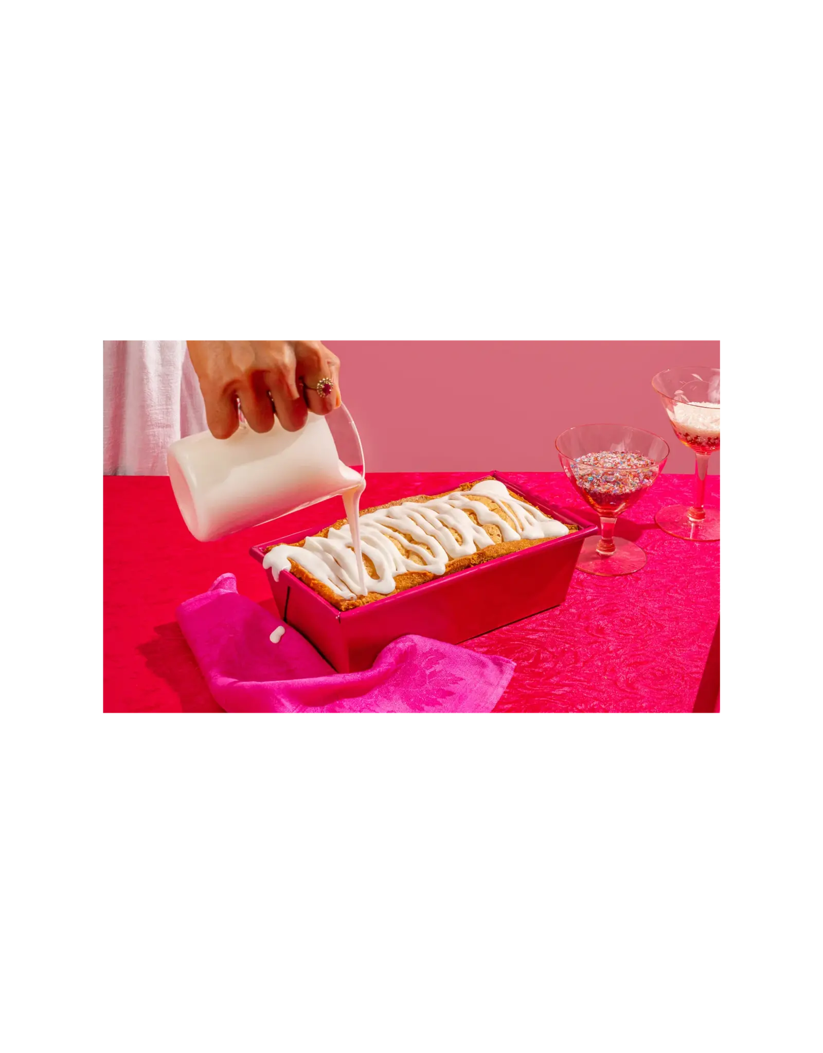 Great Jones Breadwinner Loaf Pan - Raspberry 8.5" x 4.5"