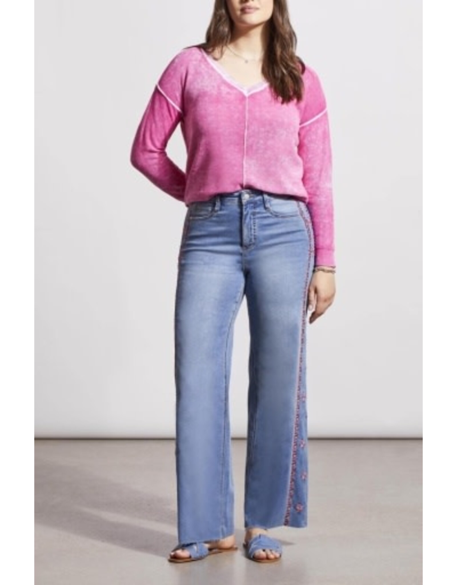 Tribal Tribal Brooke Hugging Jeans with Side Embroidery